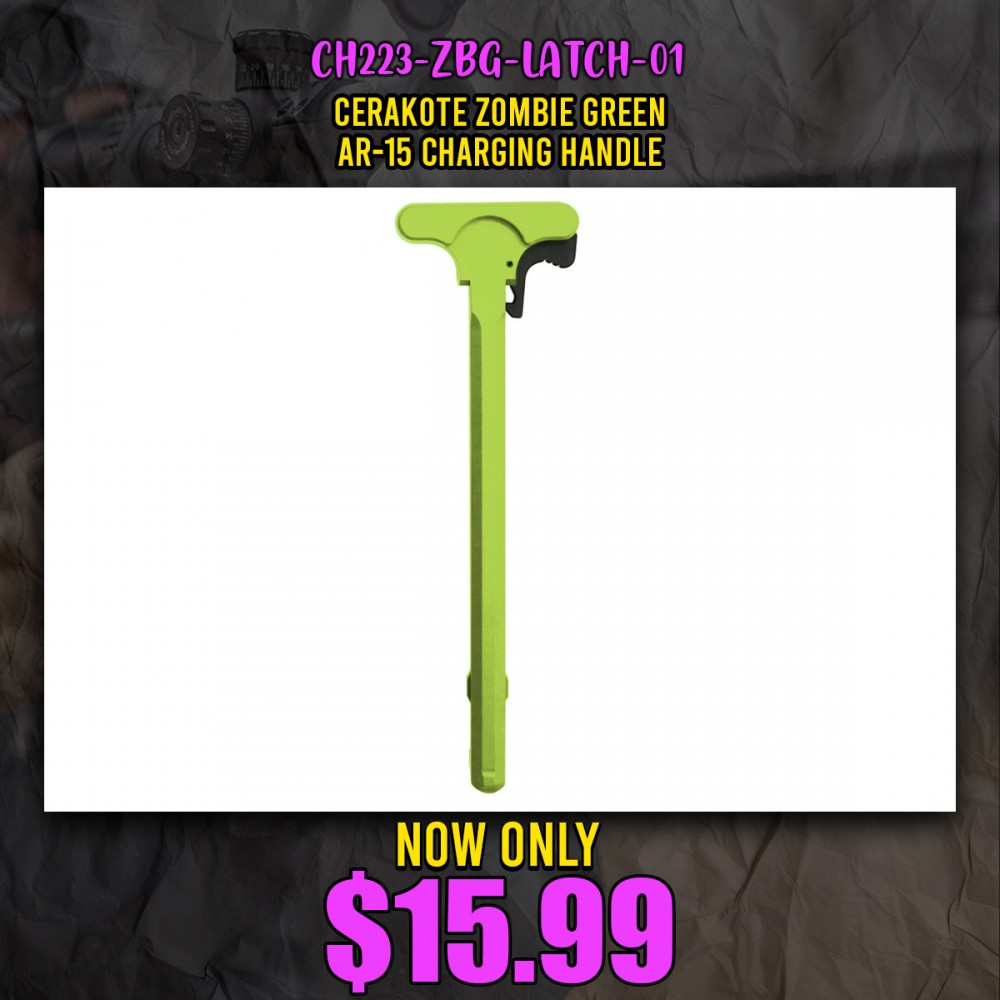 Cerakote Zombie Green AR15 Charging Handle OutdoorSportsUSA